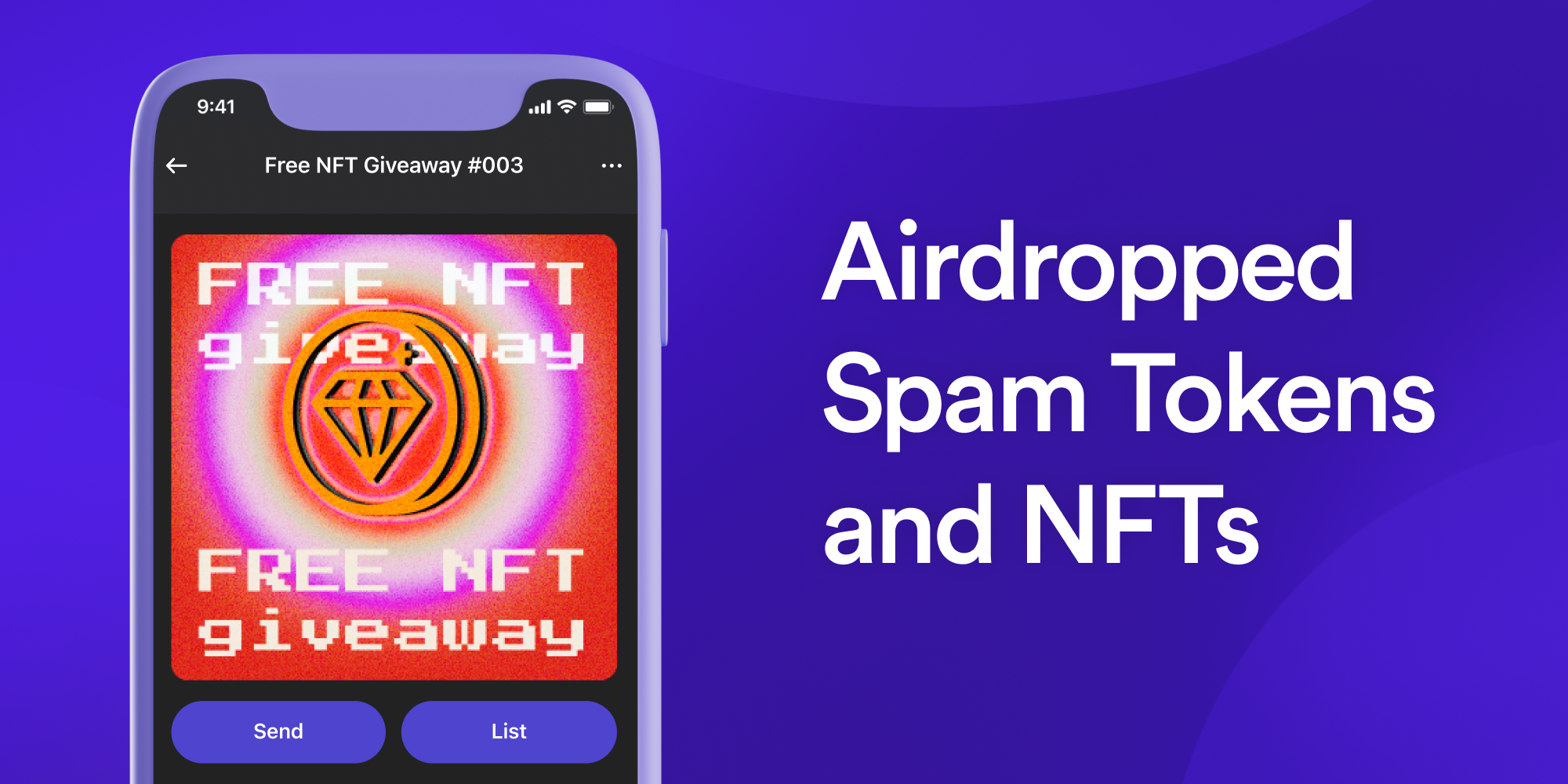 airdropped spam tokens and nfts