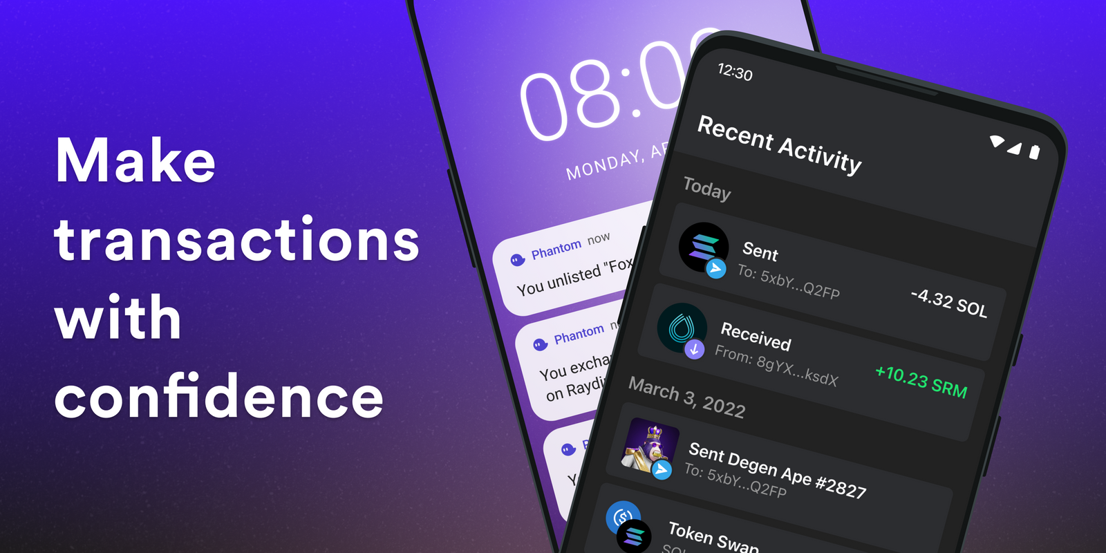 Make transactions with confidence on Phantom Android