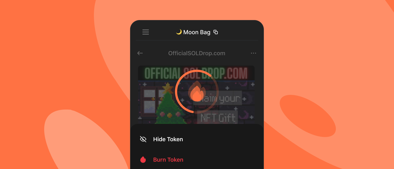 Phantom Burn NFT Feature