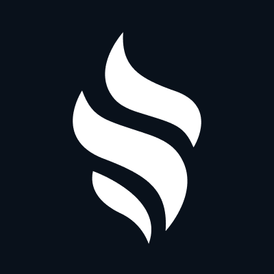 a black background with a white swirl on it