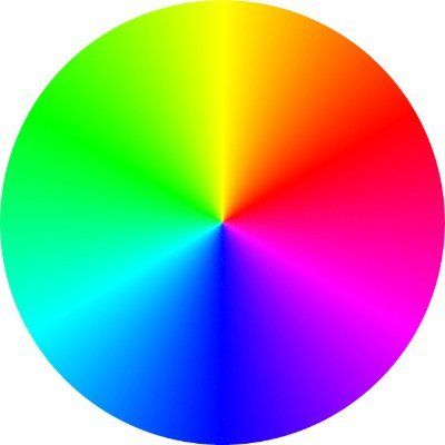 a rainbow colored circle on a white background .